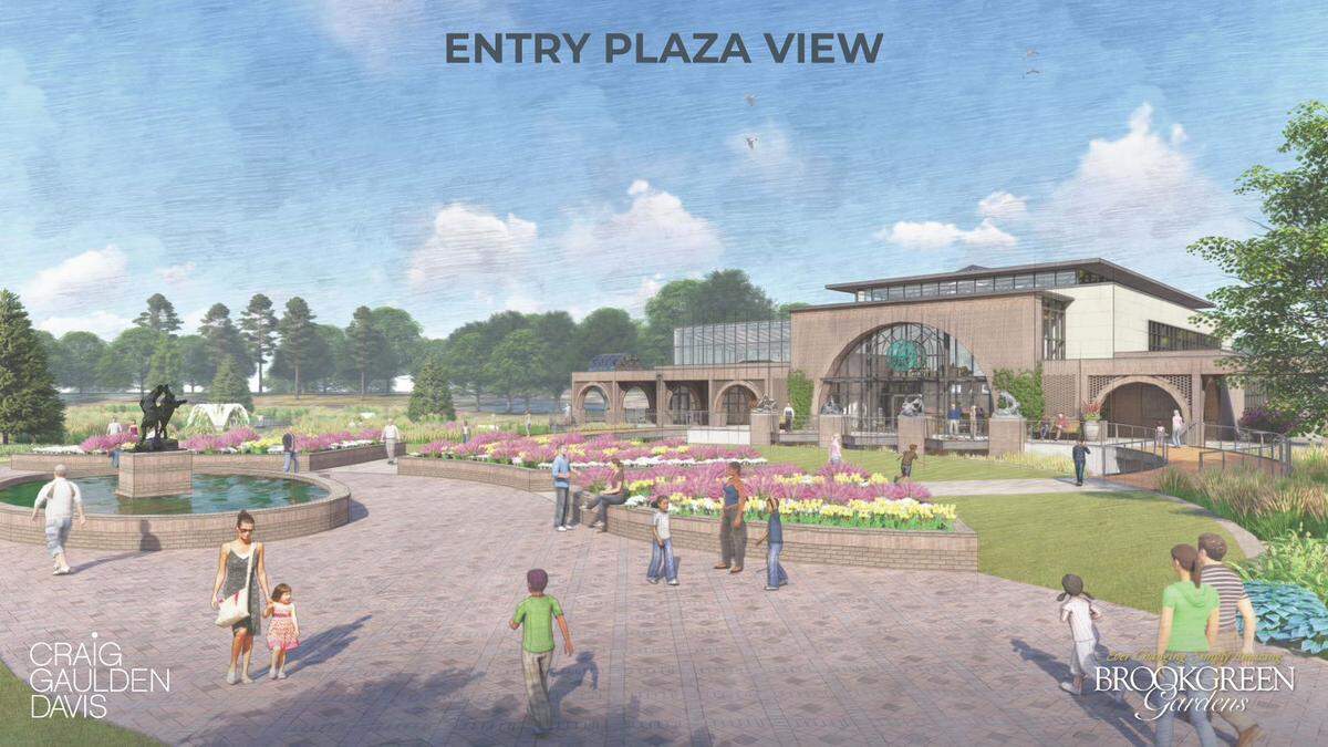 A rendering of the new welcome center that will be built at Georgetown’s Brookgreen Gardens using $10 million worth of donations.