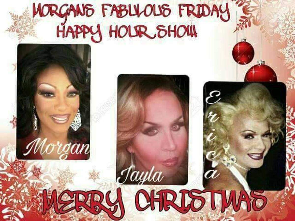 Drag queens Morgan Richards and Erica Sommers often performed in shows together. Sommers, whose real name is Ron Daugherty, died Jan. 16, 2021.