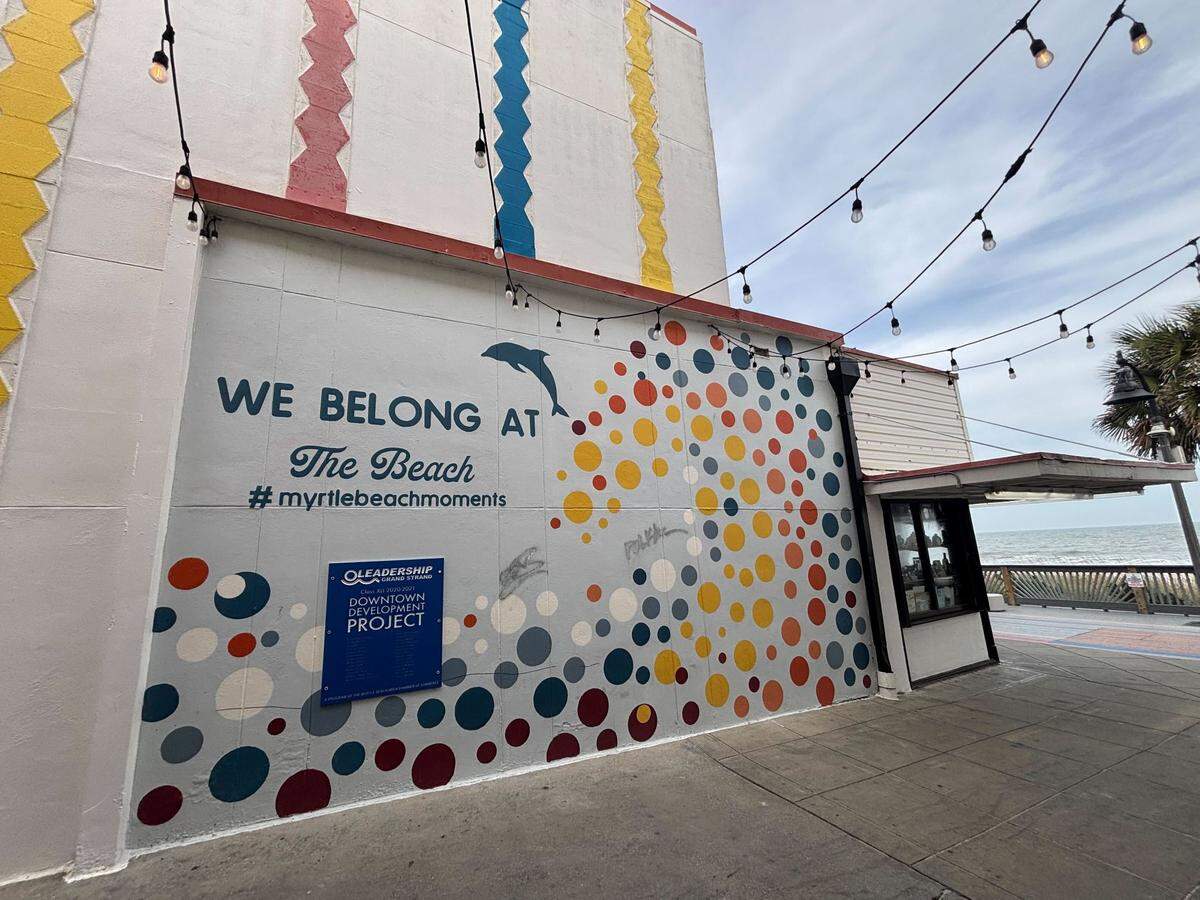 Myrtle Beach Police arrested four people for vandalizing downtown Myrtle Beach. Two tags were painted on the side of the Gay Dolphin near the Myrtle Beach Boardwalk.