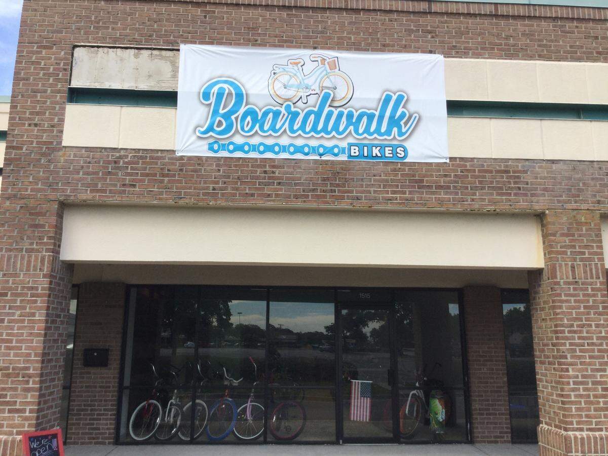 C.J. Walters and Hannah Lewis have opened Boardwalk Bikes in Myrtle Beach. The store offers bike rentals and repair.