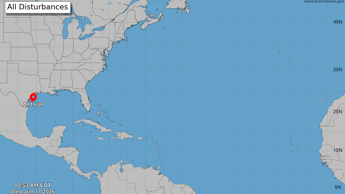 Tropical Storm Arthur forms in the Gulf. What it means for Myrtle Beach’s weather