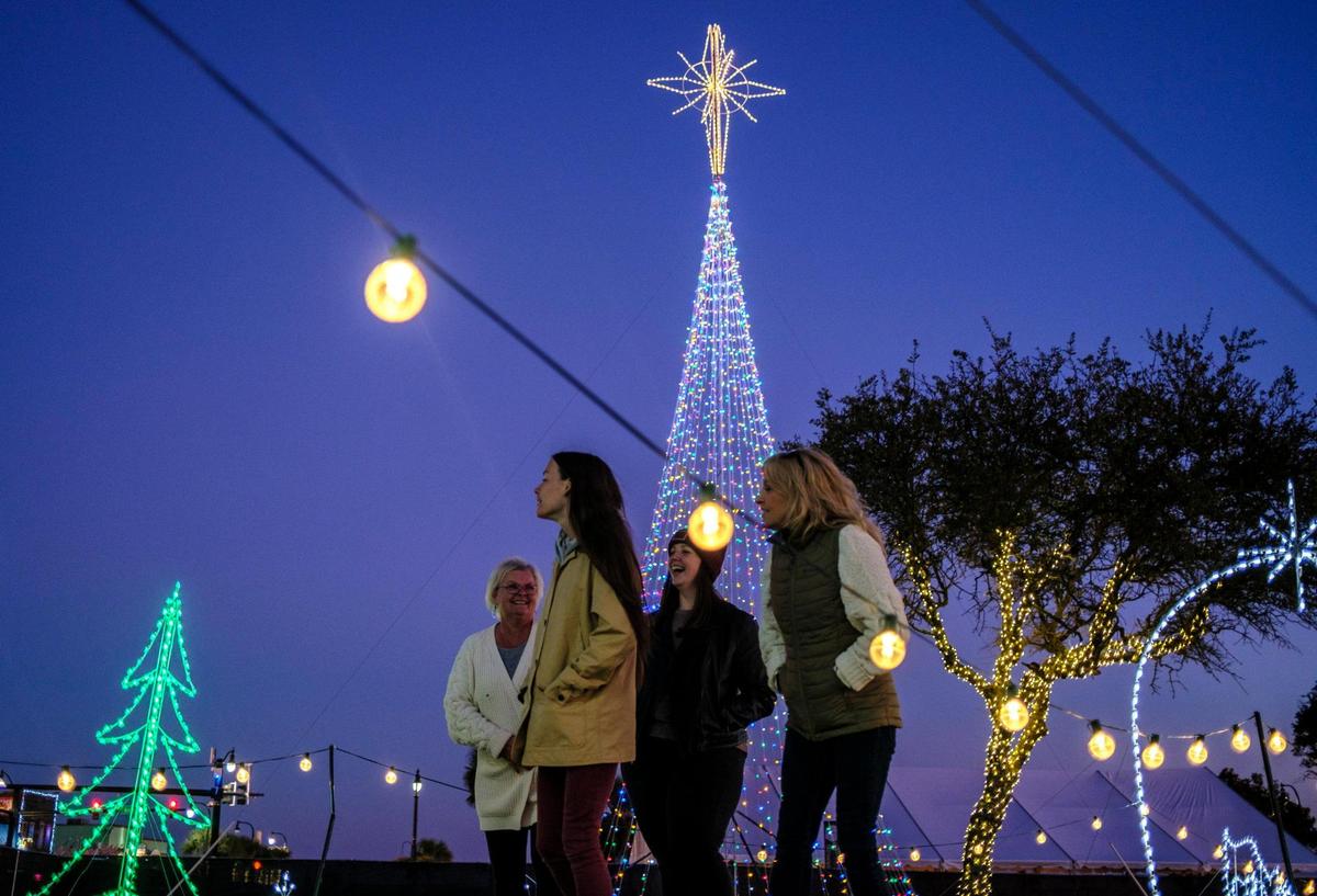 Winter Wonderland at The Beach opened on Friday, Nov. 26, 2021 with an ice skating rink and a walking trail of holiday lights. The event will continue through Jan. 3, 2022. Nov. 26, 2021.