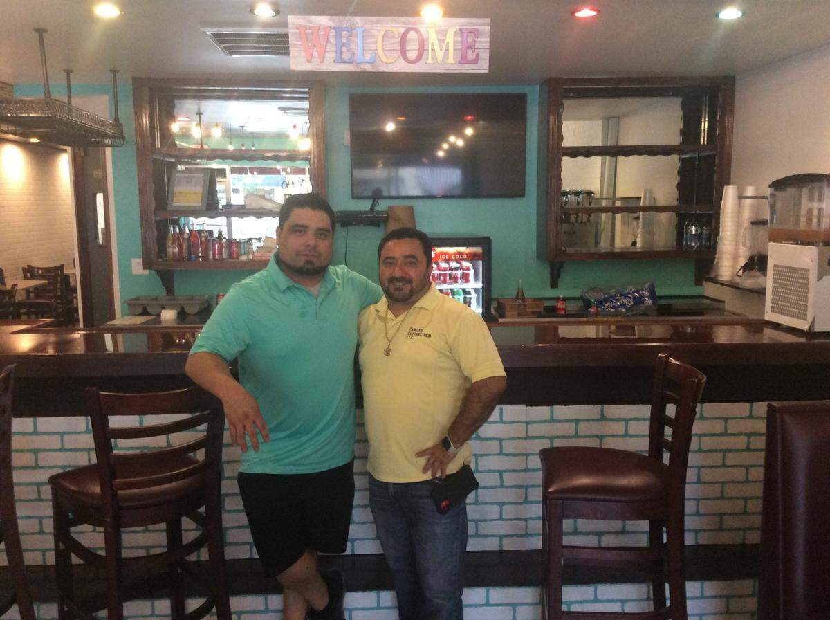 Isaak Ponce (left) is the manager and his brother Hipolito Ponce (right) is the owner of the new Crazy Mexican restaurant on Broadway Street in Myrtle Beach.