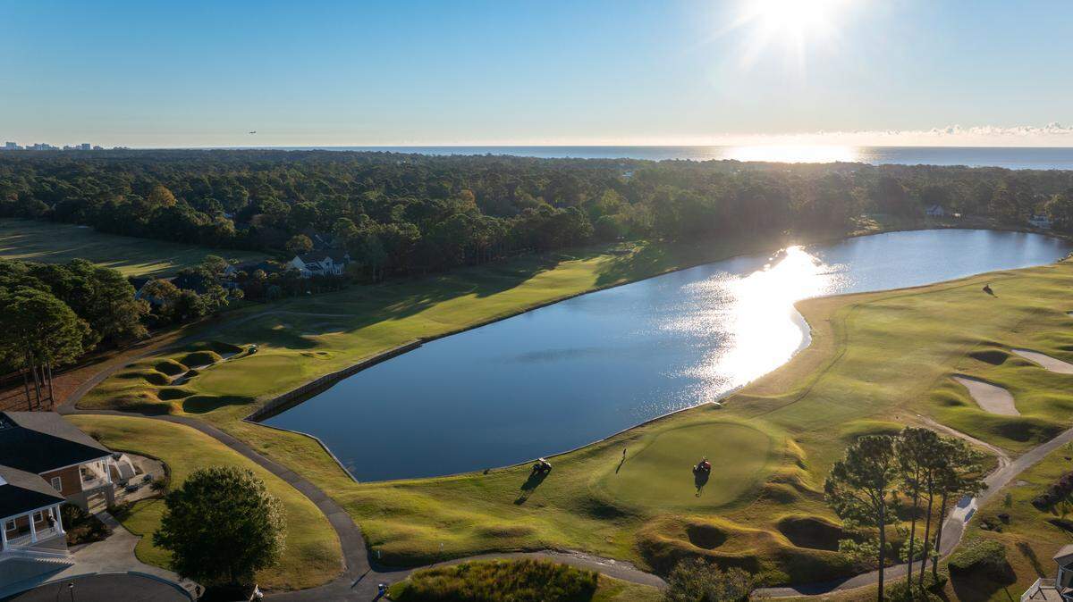 Prestwick Country Club’s golf course features water hazards, dunes and more.