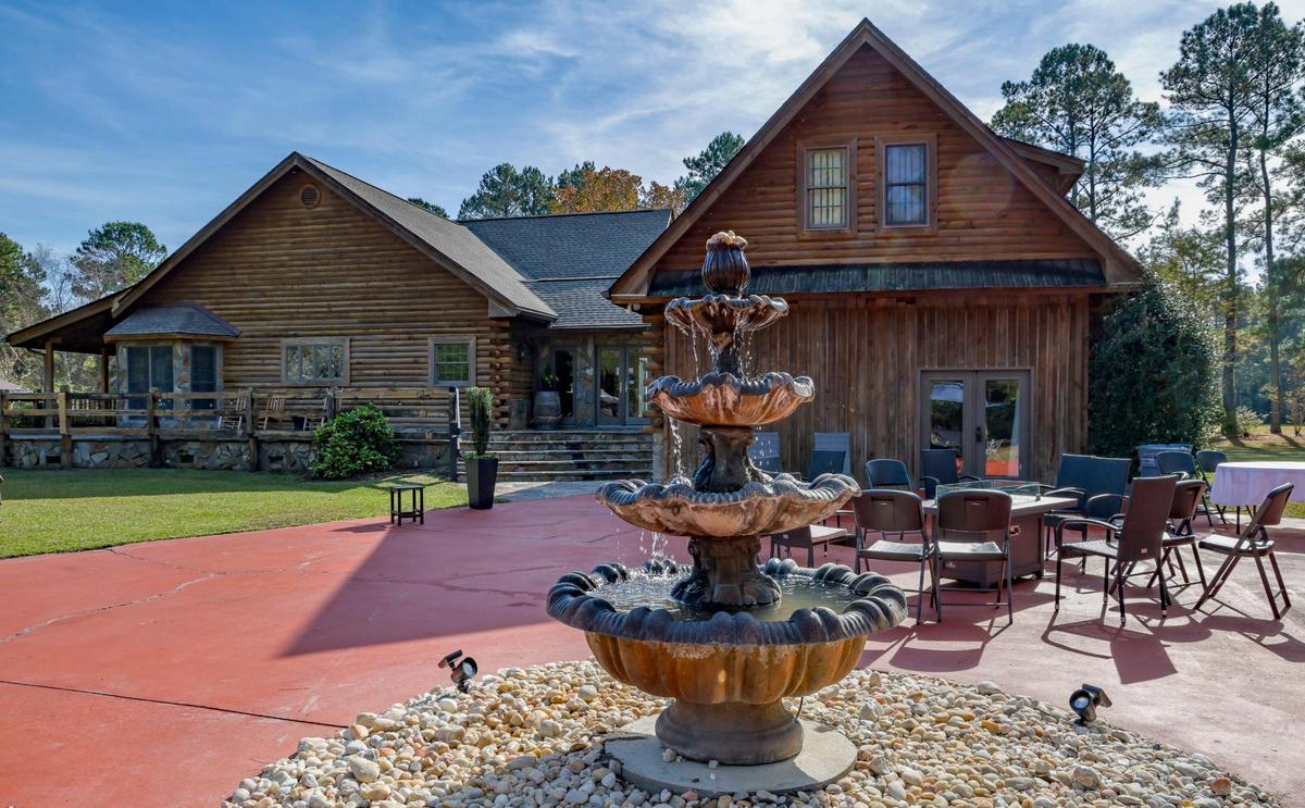 Barn View Winery, a former bed and breakfast turned winery, serves their own private labels from an upscale log cabin outside Loris, S.C. The location features fire pits, a driving range, and live music and is open Thursday through Saturday evenings from 11 a.m. to 6 p.m. Nov. 18, 2024.