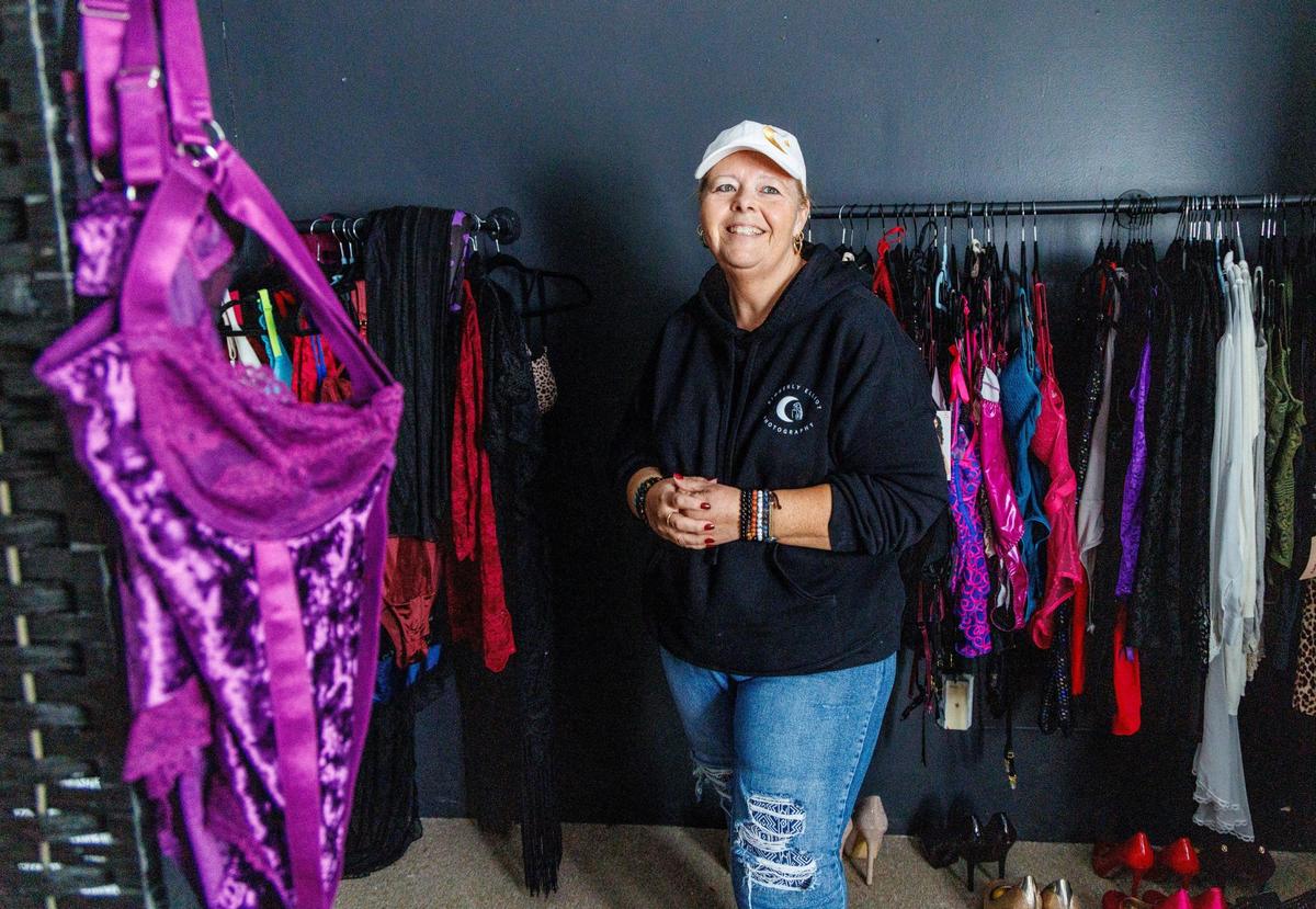 Kimberly Cairnes-Elliot runs a boudoir studio in the Myrtle Beach area. She enjoys taking photos of women, especially those struggling with visible illnesses, and helping them feel beautiful. April 9, 2025.