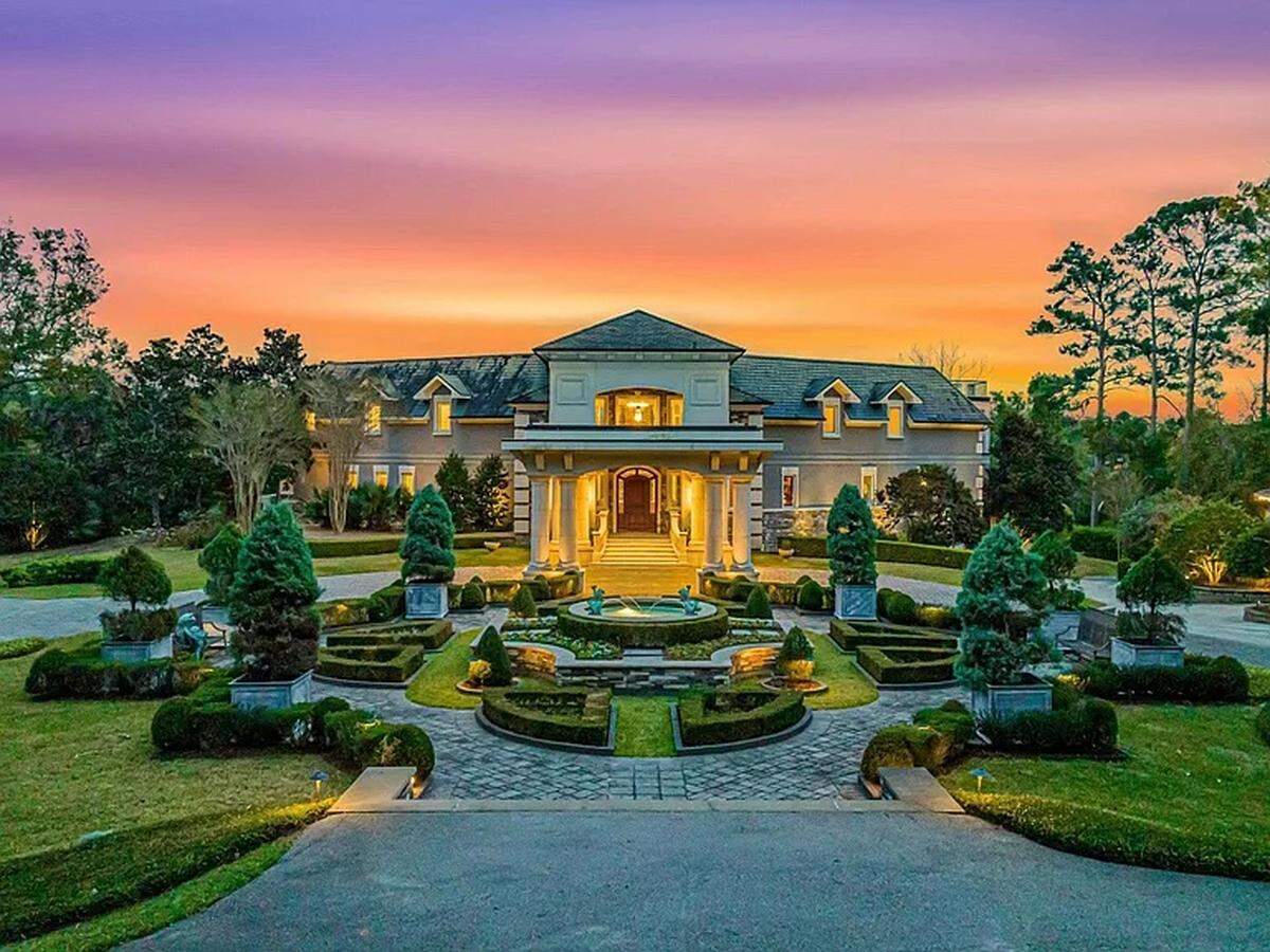 With an asking price of $6.25 million, this mansion is the second most expensive home in Myrtle Beach listed on Zillow. Near the Dunes Golf and Beach Club, it resides next to a lake.