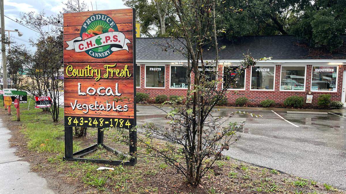 CHOPS Produce and Cannery is a new store selling fruits and vegetables in Conway. It’s located inside of a USDA-designated food desert. Oct. 6, 2021.
