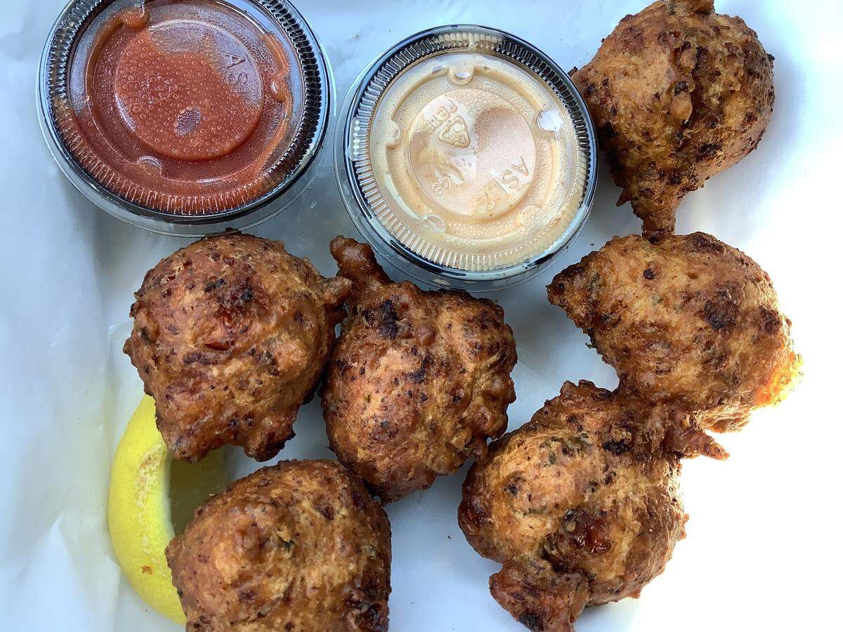 Conch fritters are a signature menu item at The Conch Cafe in Garden City, SC.