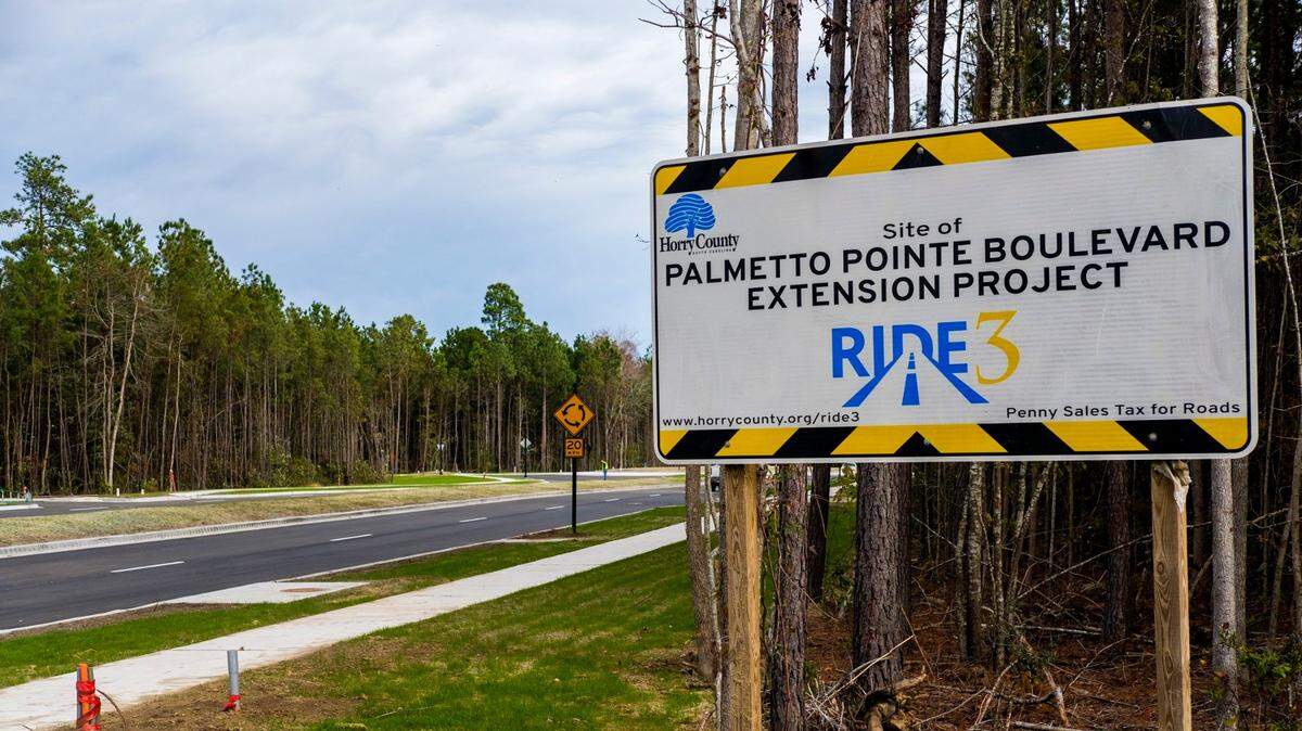 The Palmetto Pointe Boulevard Extension Project was part of Horry County’s RIDE 3 project. Friday, November 22, 2019.