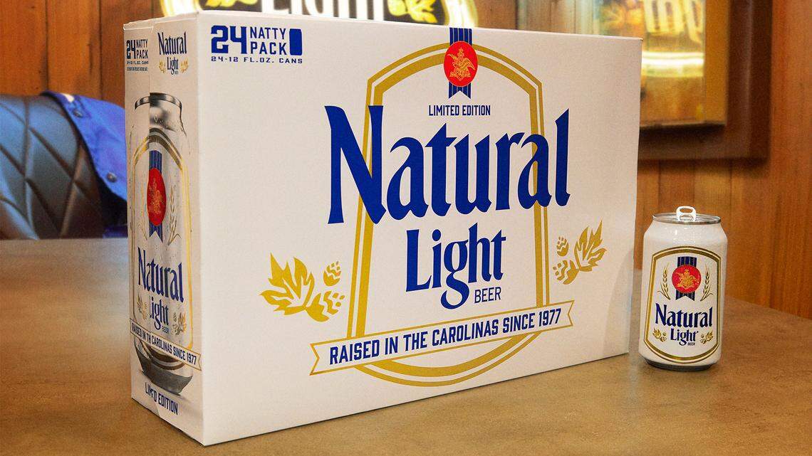 Anheuser-Busch is selling vintage Natty Light beer cans in the Carolinas to celebrate devotion from fans in the two states.