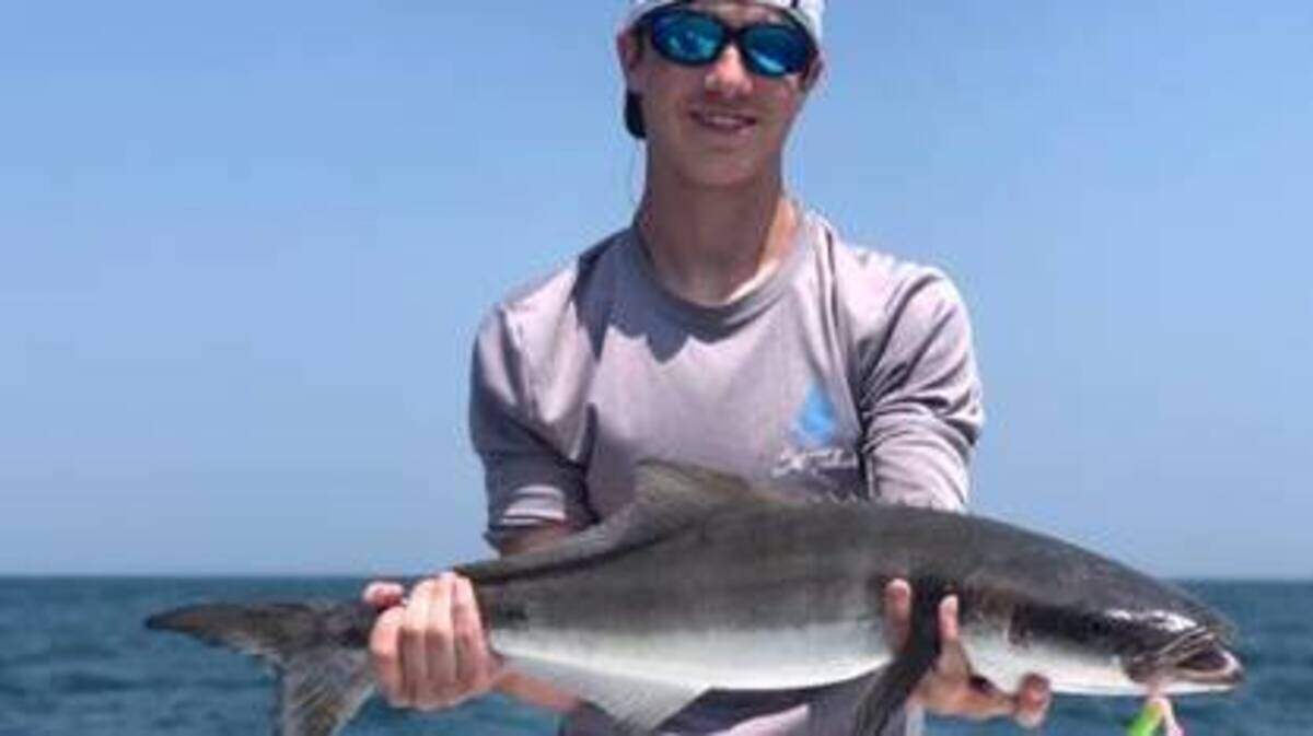 Pearce Scott shows off a cobia caught this week out of Georgetown Landing Marina.