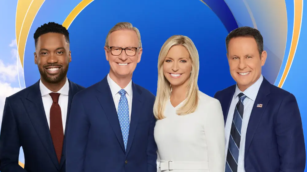 “Fox & Friends” hosts from left to right: Lawrence Jones, Steve Doocy, Ainsley Earhardt and Brian Kilmeade