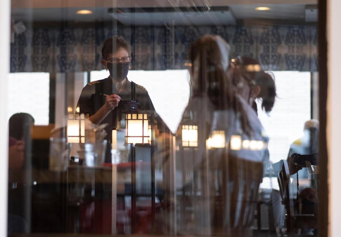 Beverly Marie Stowe has served diners at Sea Captain’s House in Myrtle Beach for over 40 years. March 1, 2021.