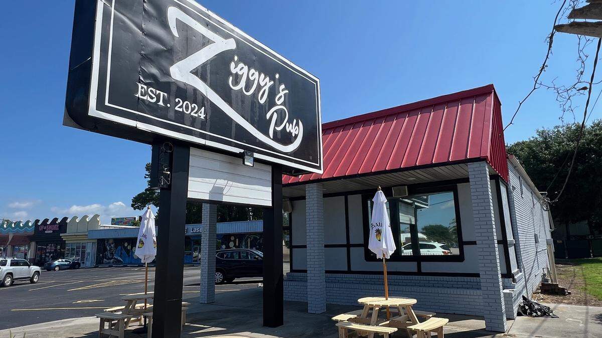 Ziggy’s Pub, a new restaurant in Myrtle Beach, SC, opened on the weekend of July 27, 2024. It replaced The Office Italian Pub, which closed in 2024.