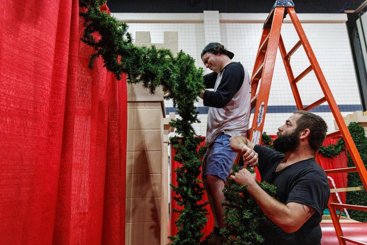 Vendors and staff are decking the halls in preparation for the Dickens Christmas Show at the Myrtle Beach Convention Center. The victorian style holiday event features 350 vendors and begins on Thursday, November 7 through Sunday, November 10, 2024. Tickets are $12 per adult and $5 per child. Nov. 6, 2024.