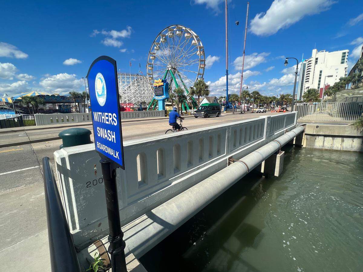 Wither’s Swash Bridge at Ocean Boulevard in Myrtle Beach. Sept. 6, 2022.