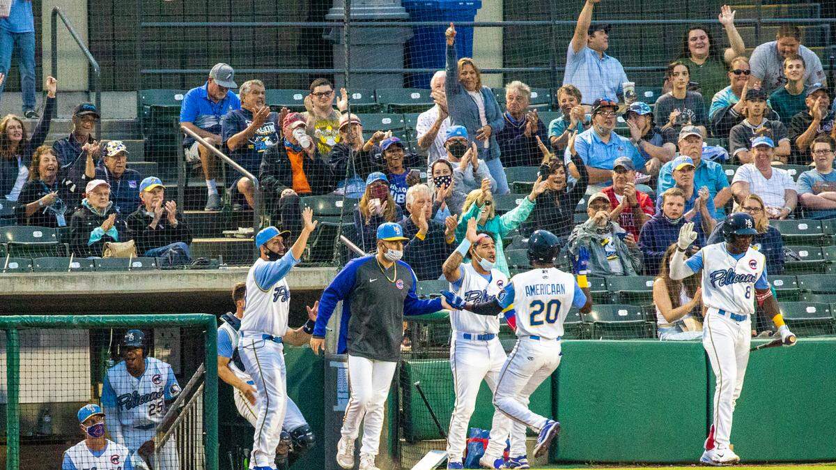 Myrtle Beach Pelican Edmond Americaan scored the first run of the night. The Myrtle Beach Pelicans played their first home game of the 2021 season Tuesday night against the Augusta Green Jackets. The Chicago Cubs Low Class A affiliate did not play in 2020 because of the coronavirus.. May 11, 2021.