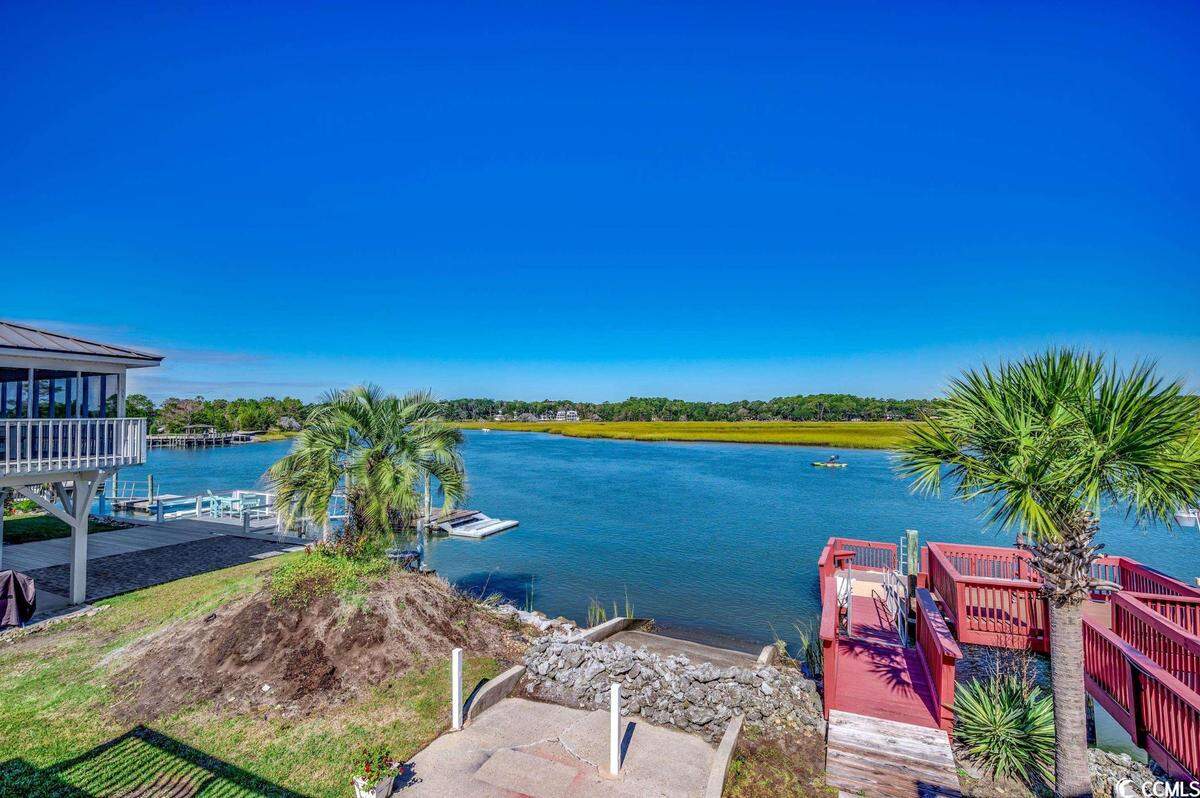 A waterfront home in North Myrtle Beach’s Cherry Grove is listed for $2.6 million. The house has 5 bedrooms and water access. Provided photo. Oct. 23, 2023.