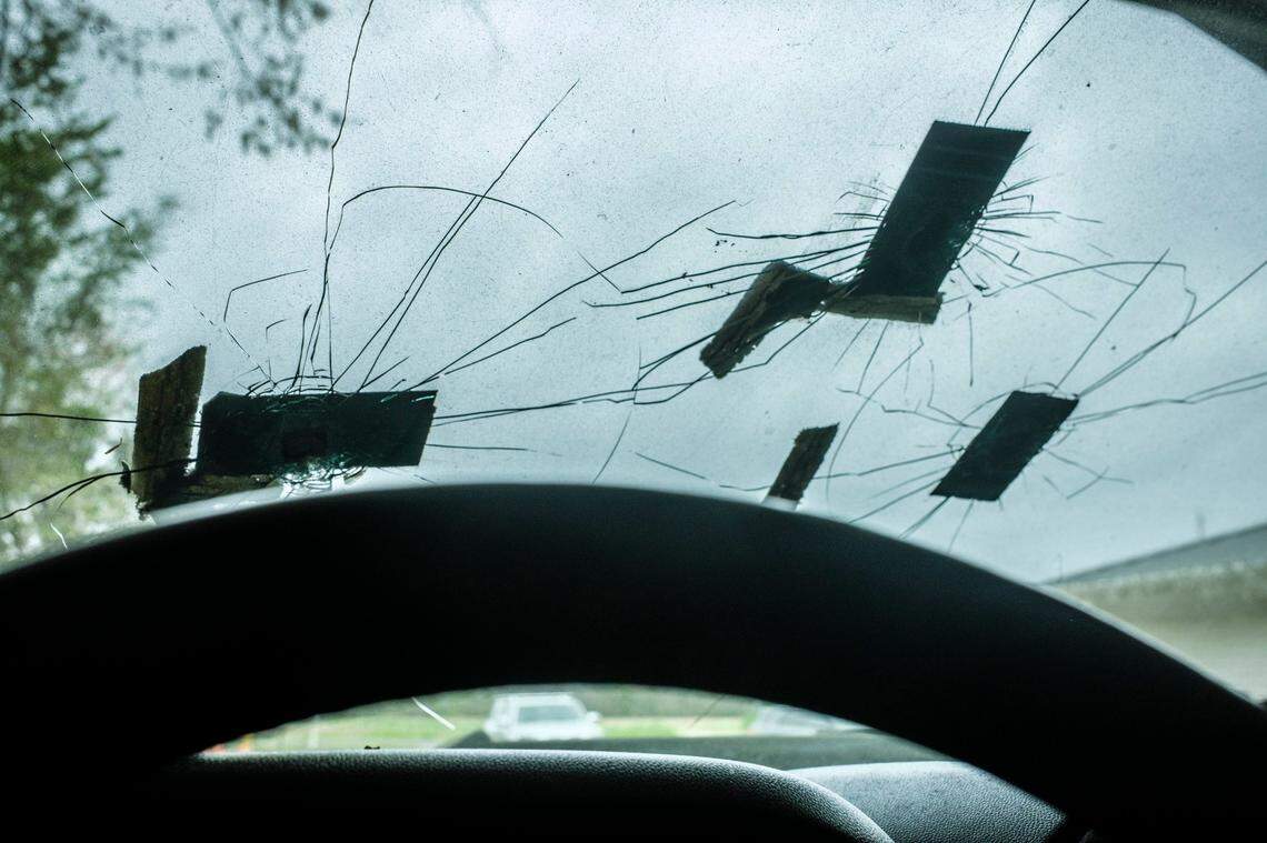 Deborah Spivey, mother of Scott Spivey and his sister Jennifer Foley, discuss audio recordings and text messages they received as part of a wrongful death lawsuit against his two shooters, Weldon Boyd and Kenneth “Bradley” Williams. Scott Spivey was killed in a road rage incident on Sept. 9, 2023 at Camp Swamp Road in Longs, SC. Neither Boyd or Williams were charged in the shooting. March 31, 2025.