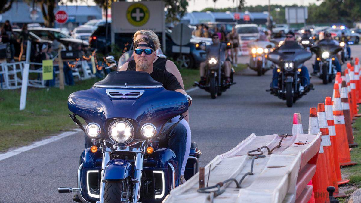 Thousands of bikers cruised into south strand bars to on Thursday as part of the 2024 Myrtle Beach Spring Rally. May 16, 2024.