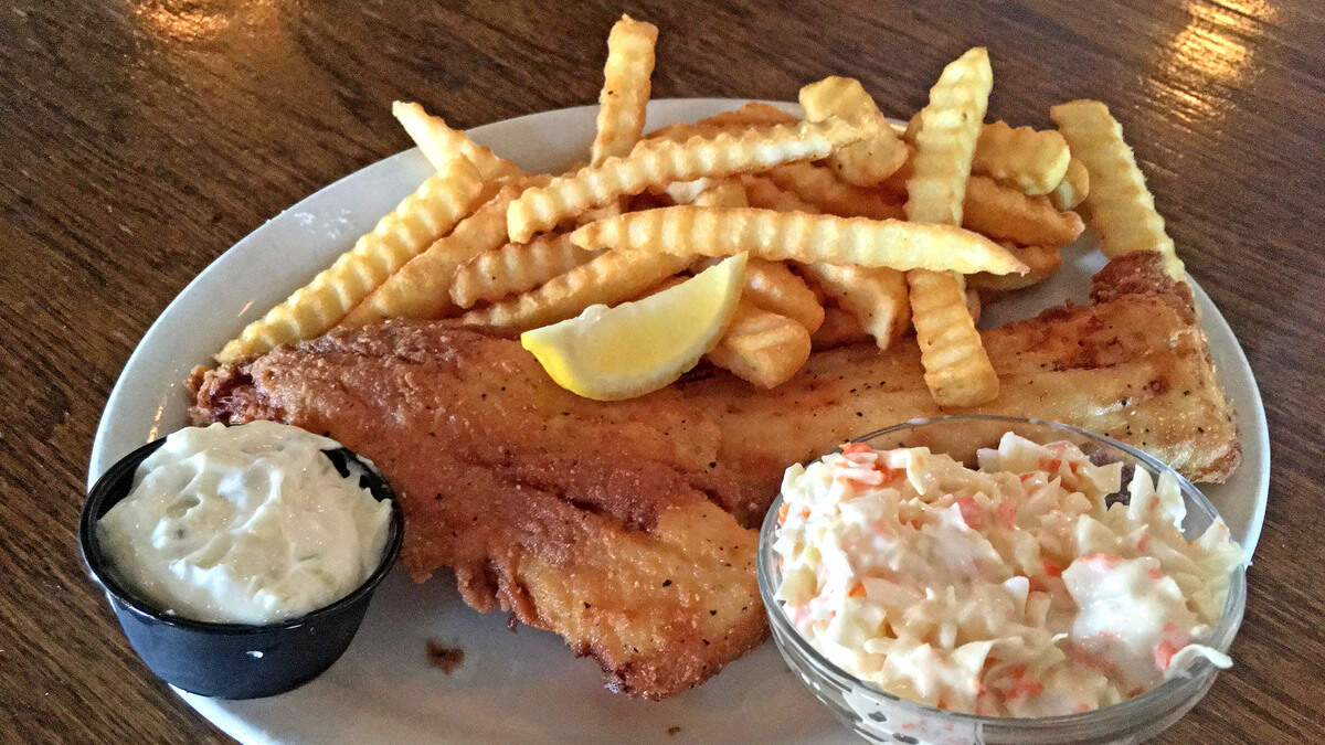 Fish and chips at Mulligan’s Sports Bar and Restaurant.