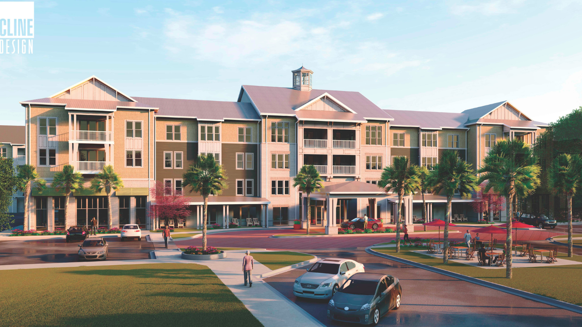 A rendering of the proposed Retreat at Coastal Grand, an adult living community.