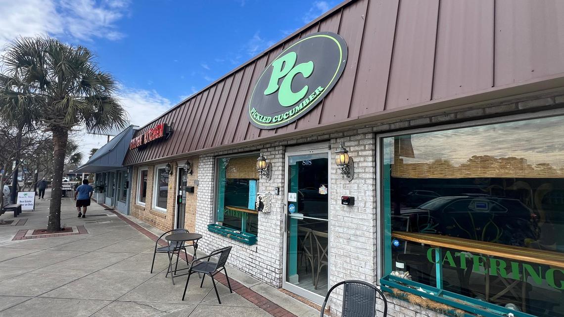 Pickled Cucumber re-opened in Surfside Beach, SC after its Conway restaurant closed in 2024. Prior to serving Conway locals, the eatery called Surfside home until 2017 when a fire destroyed its previous location. March 7, 2025.
