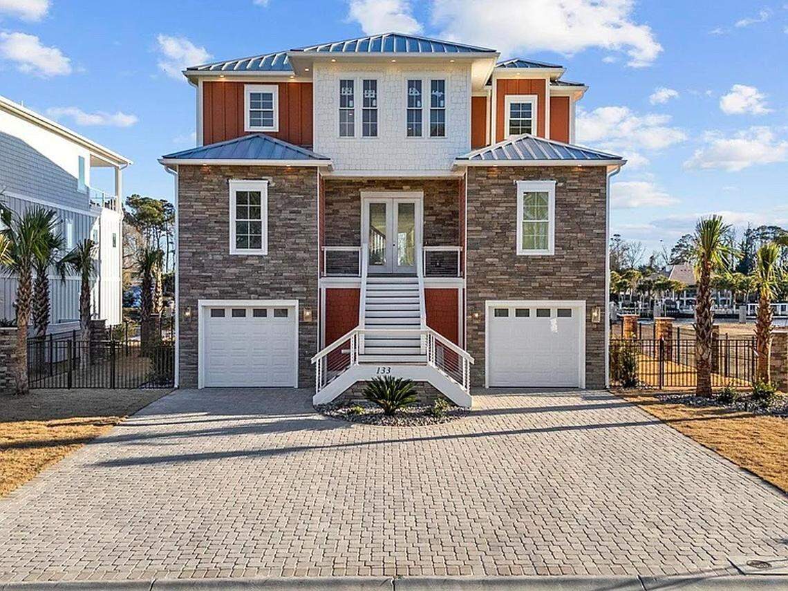 The third most expensive home in North Myrtle Beach, SC, on Zillow, is a five-bed, six-bath property built in 1995. Its current asking price is about $4.3 million.