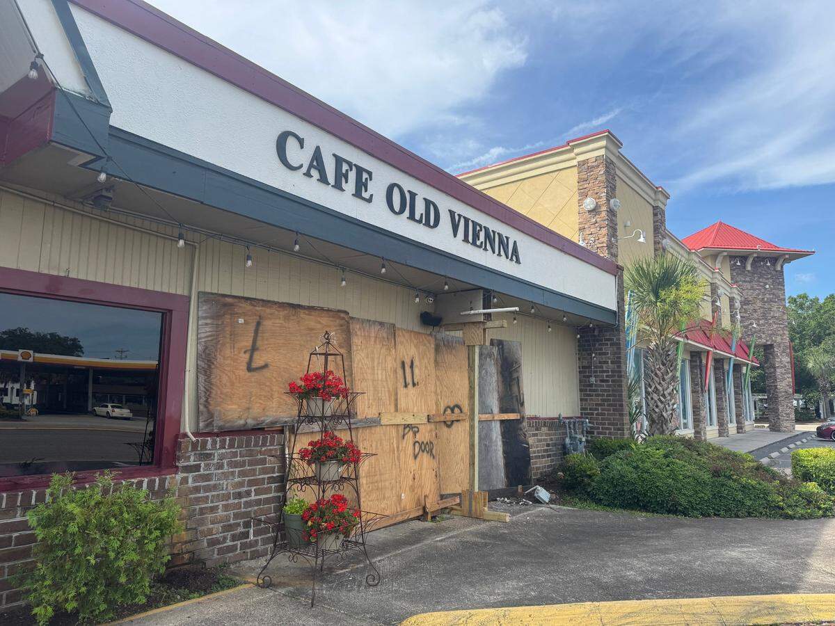 Cafe Old Vienna, a German and Austrian restaurant located along North Kings Highway in Myrtle Beach, suffered extensive damage when an SUV crashed into the kitchen on Sunday night.