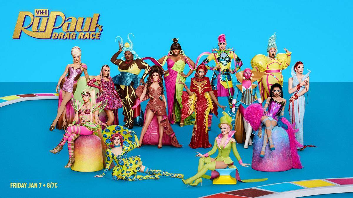 The cast of season 14 of RuPaul’s Drag Race on VH1.
