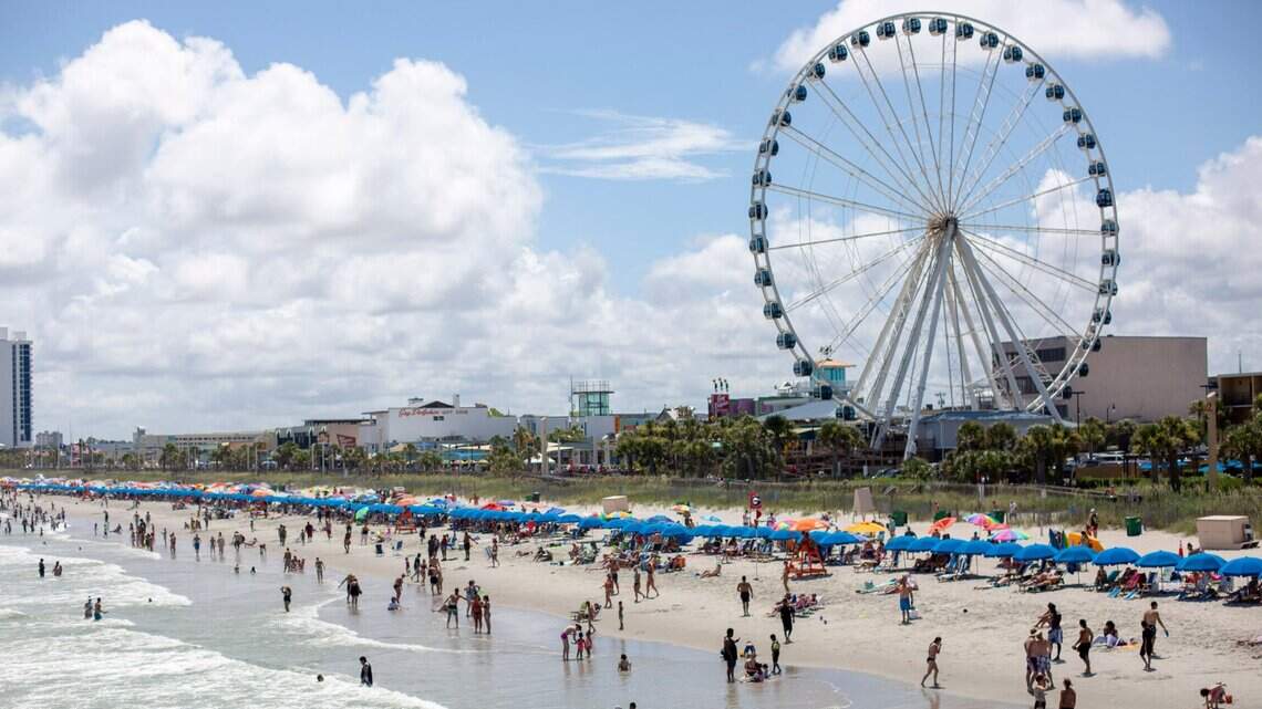 What temperatures can you expect in Myrtle Beach area for Labor Day weekend?