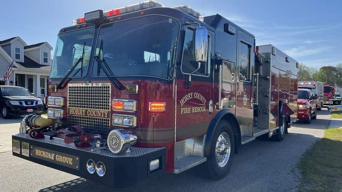 Horry County Fire Rescue responded to a car that crashed into an apartment complex Thursday. Some of the residents are being relocated.