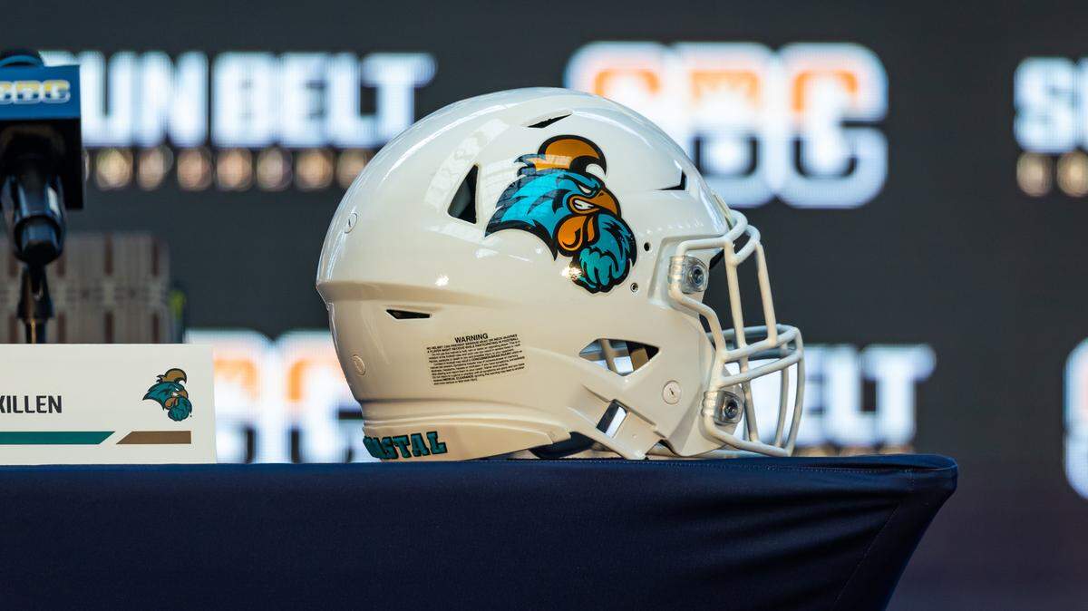 CCU’s schedule for the upcoming 2023 football season. (Photograph by AJ Henderson, Sun Belt Conference)