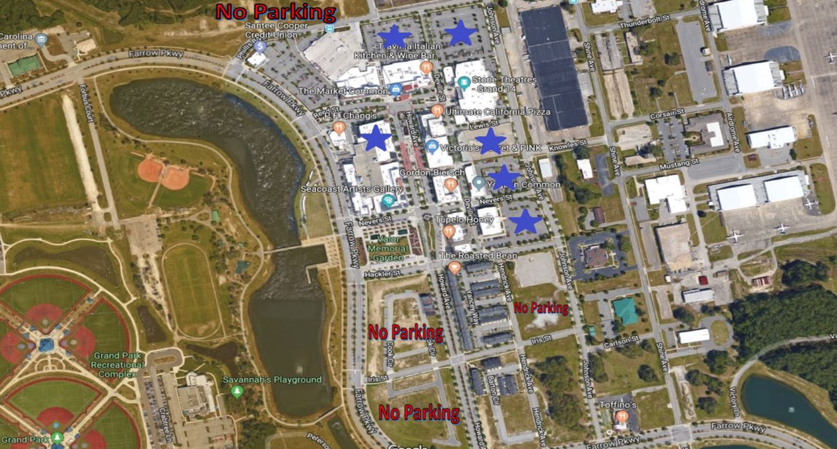 A parking plan for The Market Common.