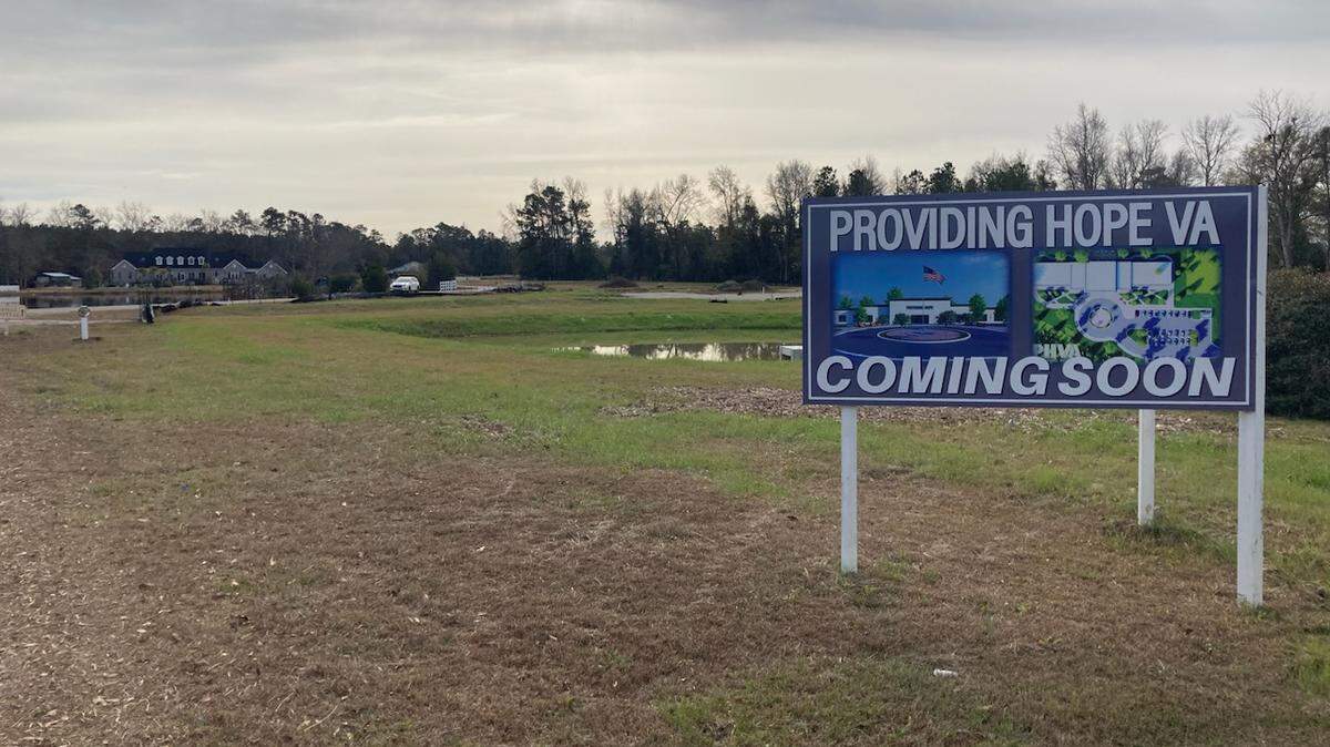 Providing Hope VA broke ground in January 2023 for its planned veterans’ resource center in Loris, but minimal work had been done as of December 22, 2023, just weeks after its founder James “Billy” Arehart was indicted on federal fraud charges.
