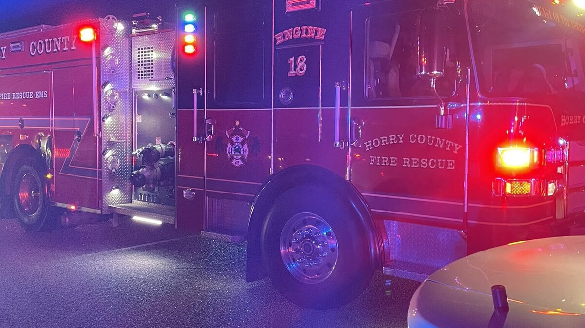 Horry County Fire Rescue responded to an accident Thursday night in which two vehicles collided. The driver of one vehicle was killed. The South Carolina Highway Patrol is investigating.