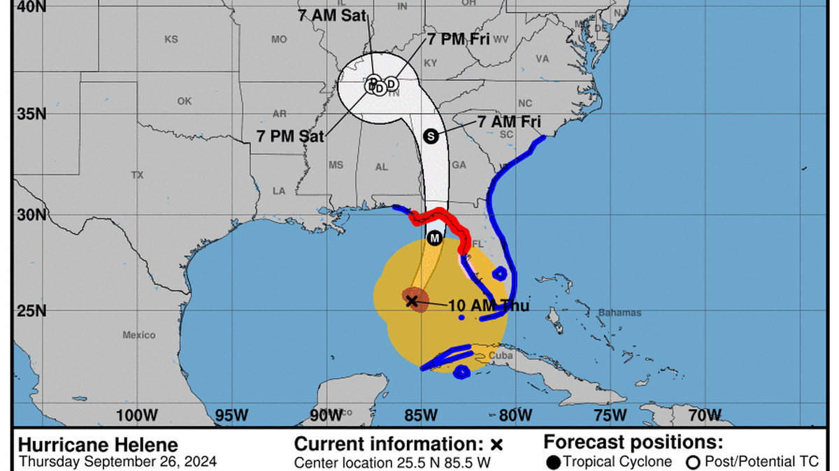 When will Hurricane Helene hit the Myrtle Beach, SC area? Here’s a forecast timeline