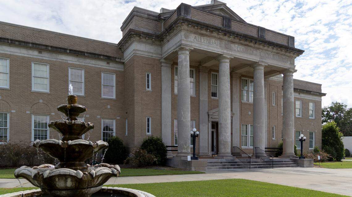 The historic Allendale County Courthouse.