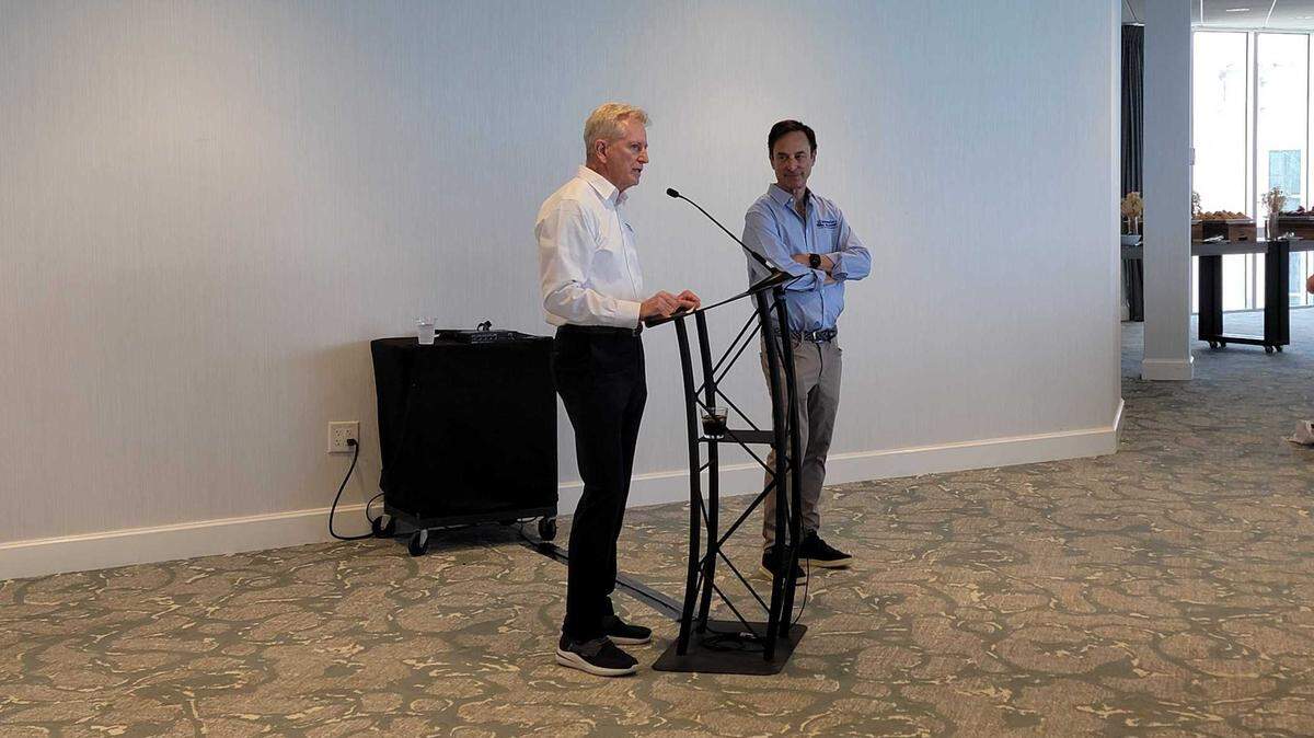 Deputy Chief Richard Allies of the New York City Fire Department and attorney Michael Barasch met with survivors and first responders of the September 11 attack living in the Myrtle Beach area to advocate for the World Trade Center Health Program.