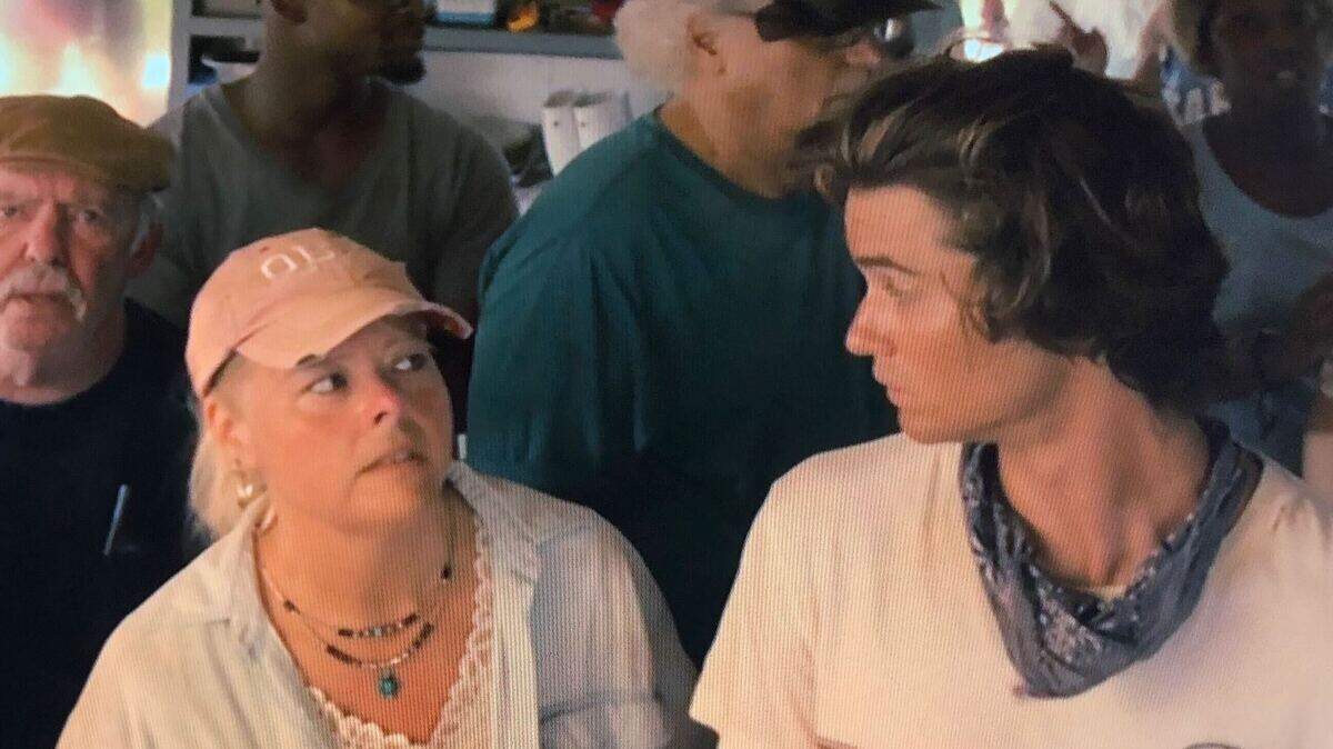 Myrtle Beach local Kimberly Cairnes-Elliot standing next to Chase Stokes during the pilot of “Outer Banks.” Stokes plays one of the main characters in the Netflix show. Cairnes-Elliot has worked as a background actor on multiple seasons of the drama.