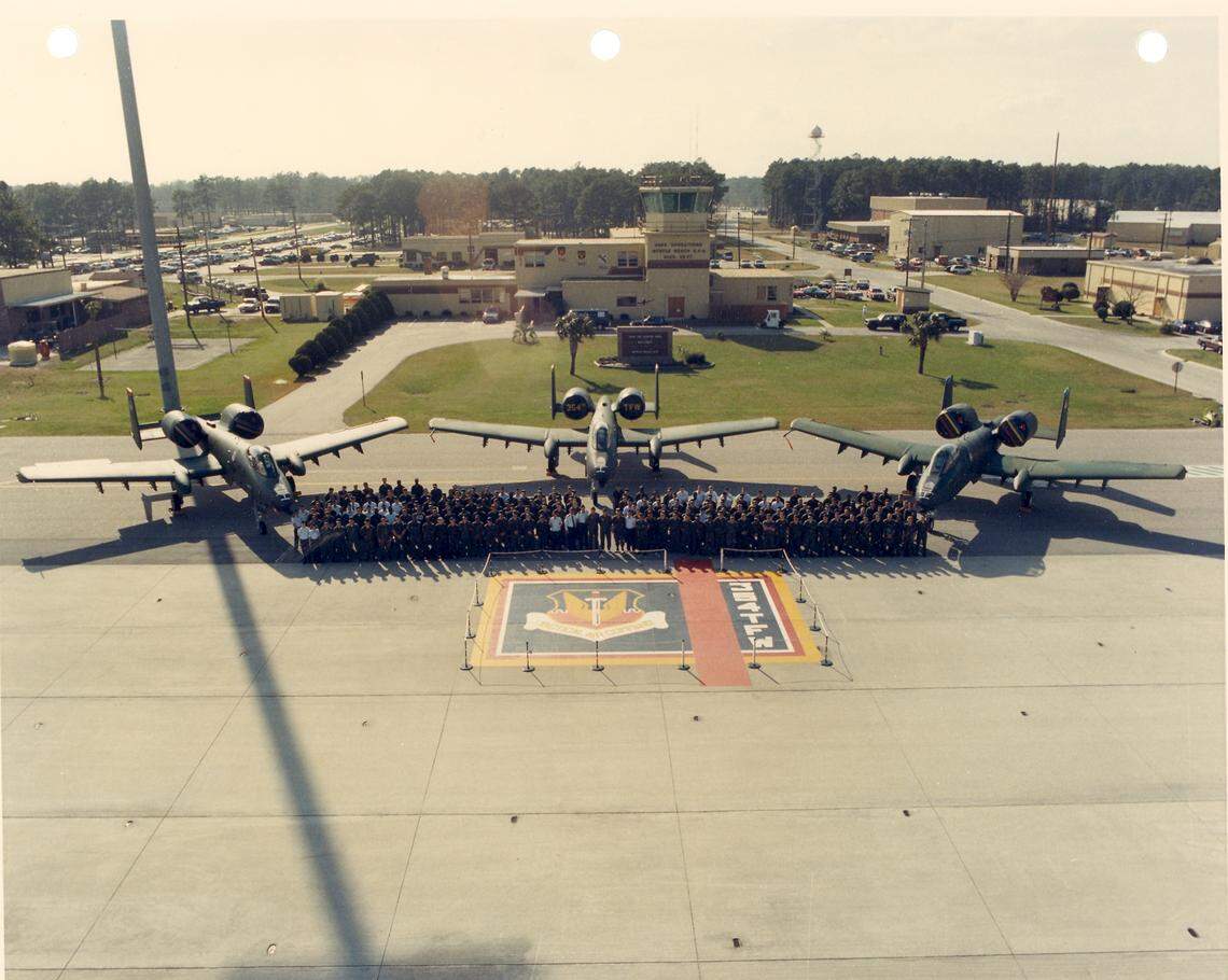 A photo of the 354th squadron.