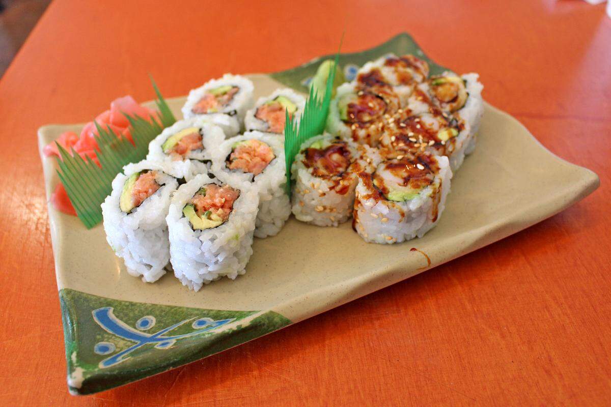 Jo Hibachi offers a selection of sushi.