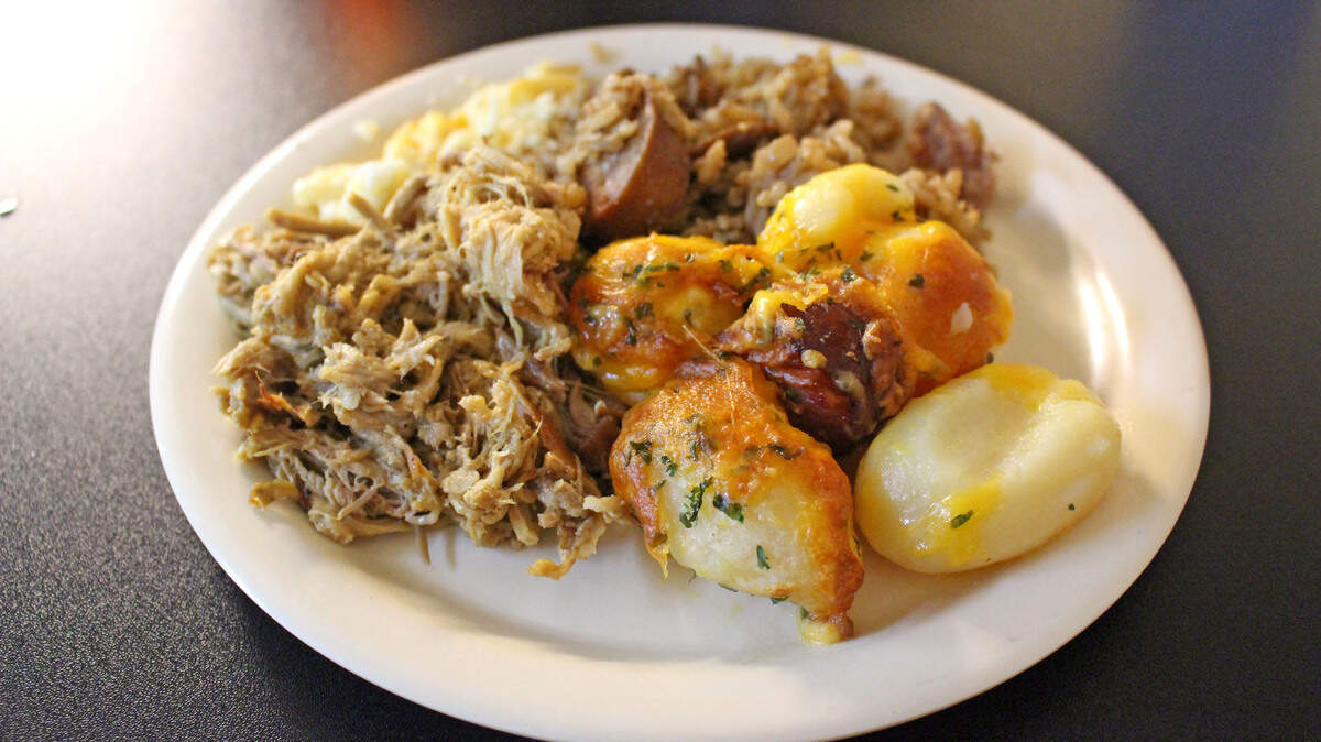 Hog Heaven Pork Barbeque and Red Potatoes