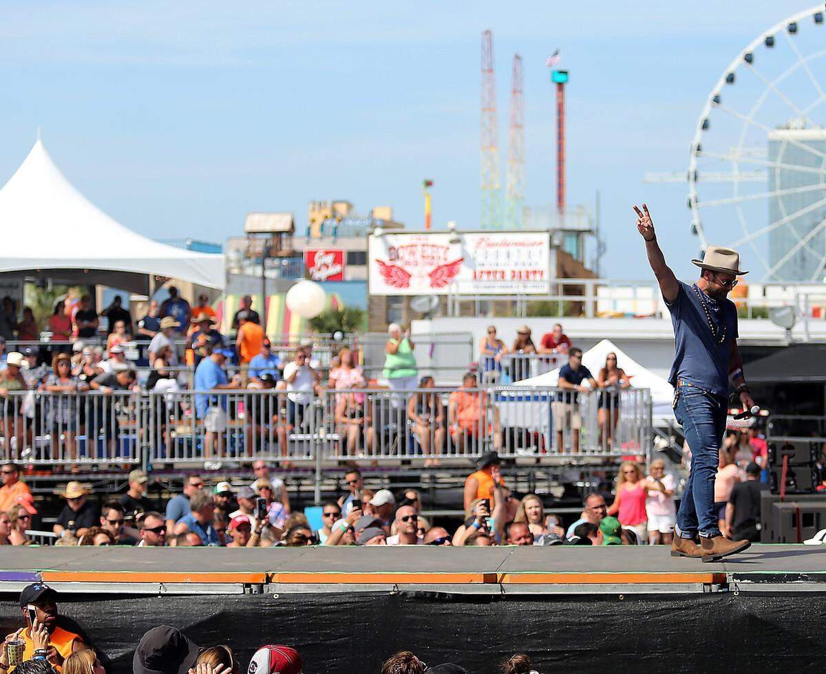 The final day of Carolina Country Music Festival is underway in Myrtle Beach on Sunday, June 11, 2017. Here’s Drake White and The Big Fire performing on the Coors Light Main Stage.
