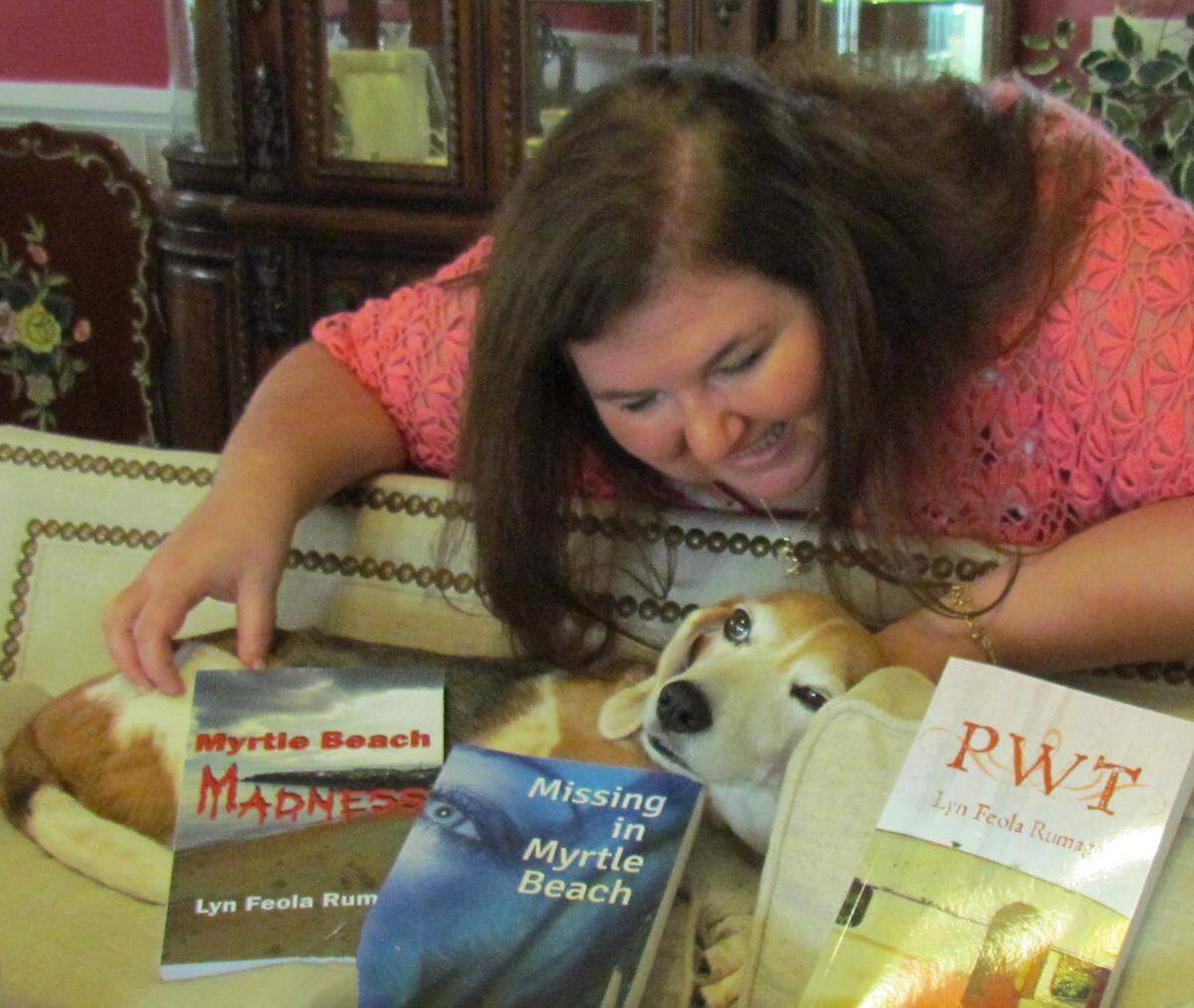 Lyn Rumage and her dog Charlie.