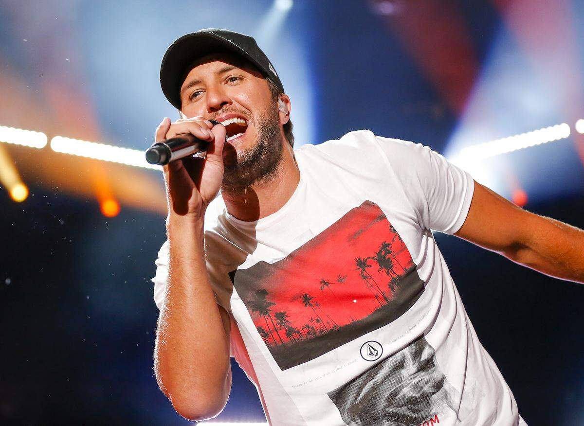 Luke Bryan will perform at Coastal Credit Union Music Park at Walnut Creek on Oct. 12.