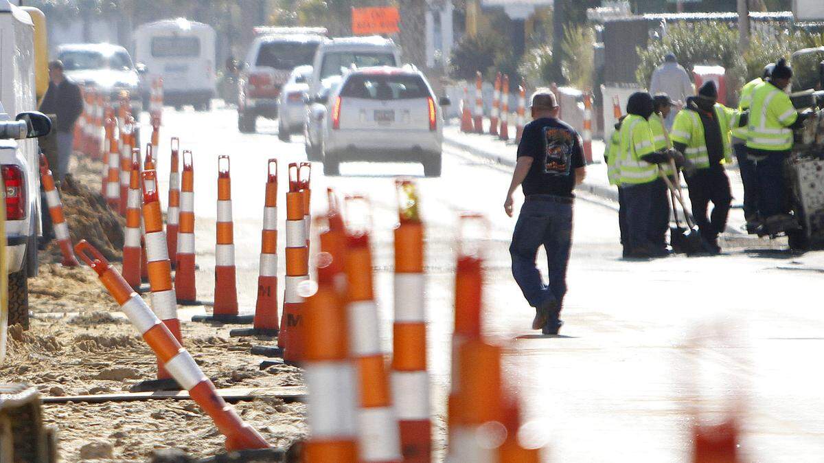 Construction on Ocean Boulevard file photo.