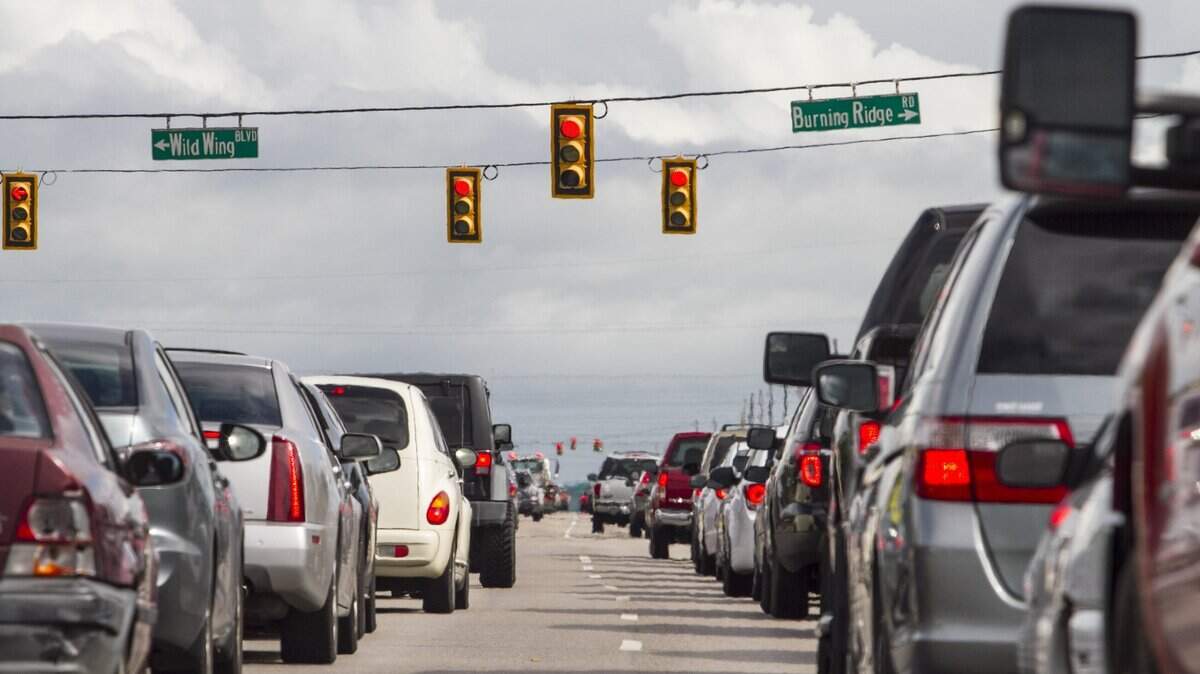 Traffic stacks up on U.S. 501.