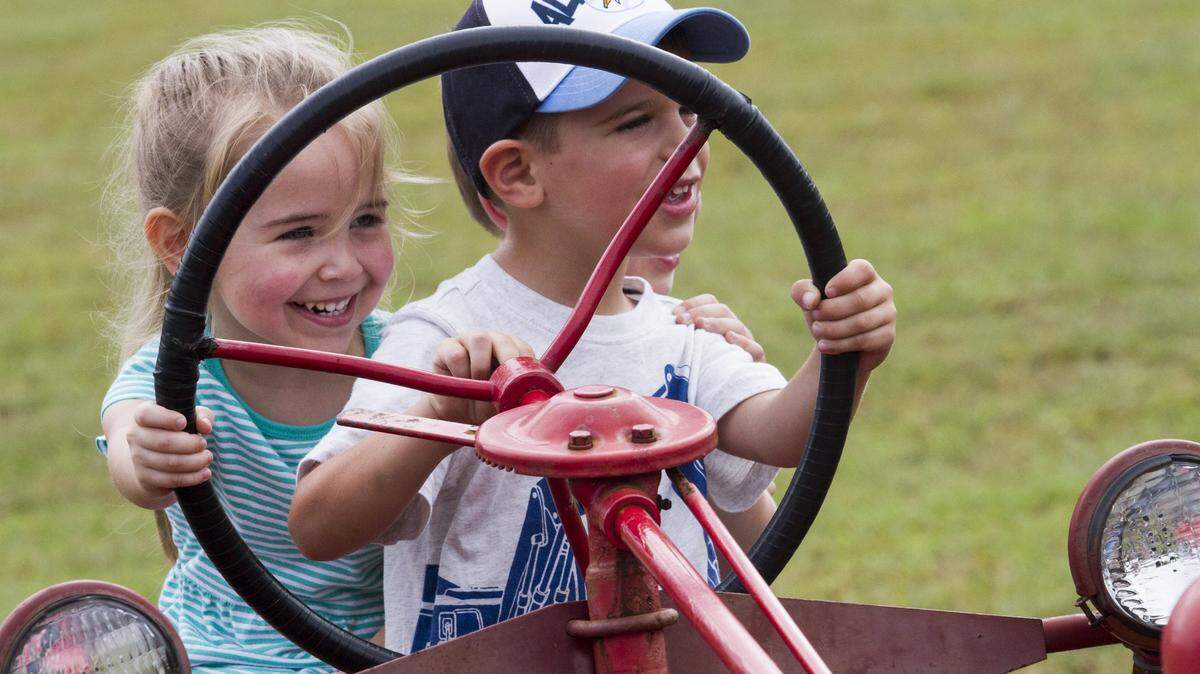 Children from Celebration Presbyterian Church experience the Thompson Farm and Nursery in Conway on Tuesday, Oct. 10 2017.
The educational farm is a popular destination during the fall for schools and families.